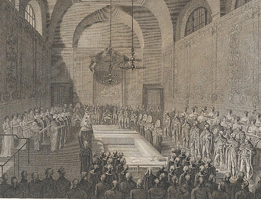 A group of knights meeting