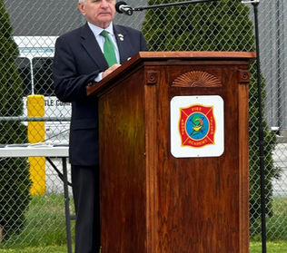 Senator Jack Reed speaking at the  Rhode Island Association of Fire Chiefs for the 6th Annual Celebration of Service to commemorate our fallen heroes. 
