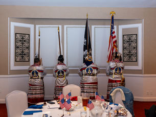 Native American Women Warriors Honor Guard posting the colors