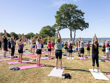Yoga och träning på camping - min resa