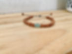 Bracelet Rudraksha et Aventurine verte vue de face