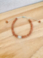 Bracelet Rudraksha et Jade vue d'en haut