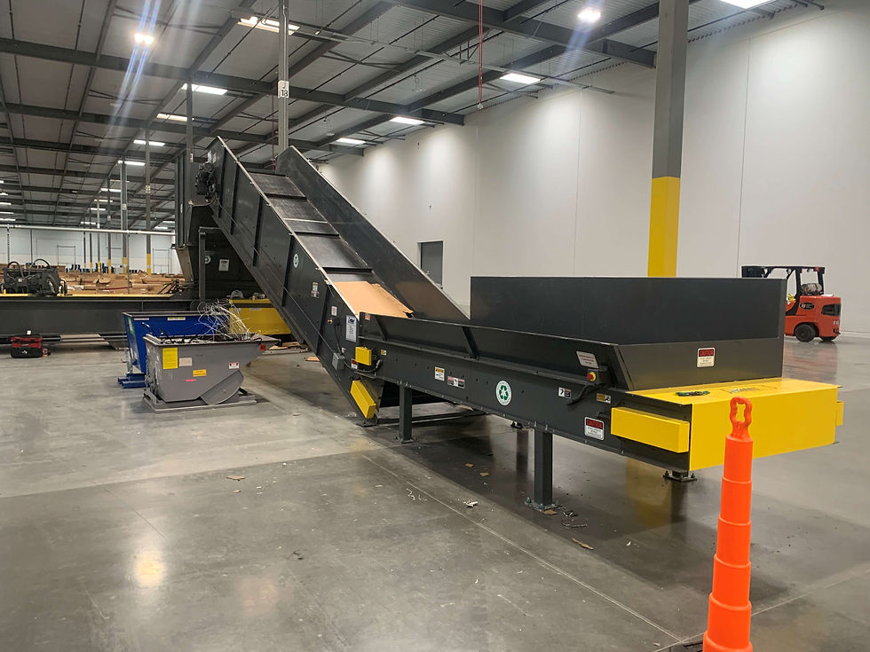 Dual conveyors feeding Badger (2).JPG