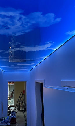 Spanndecke mit Led Streifen