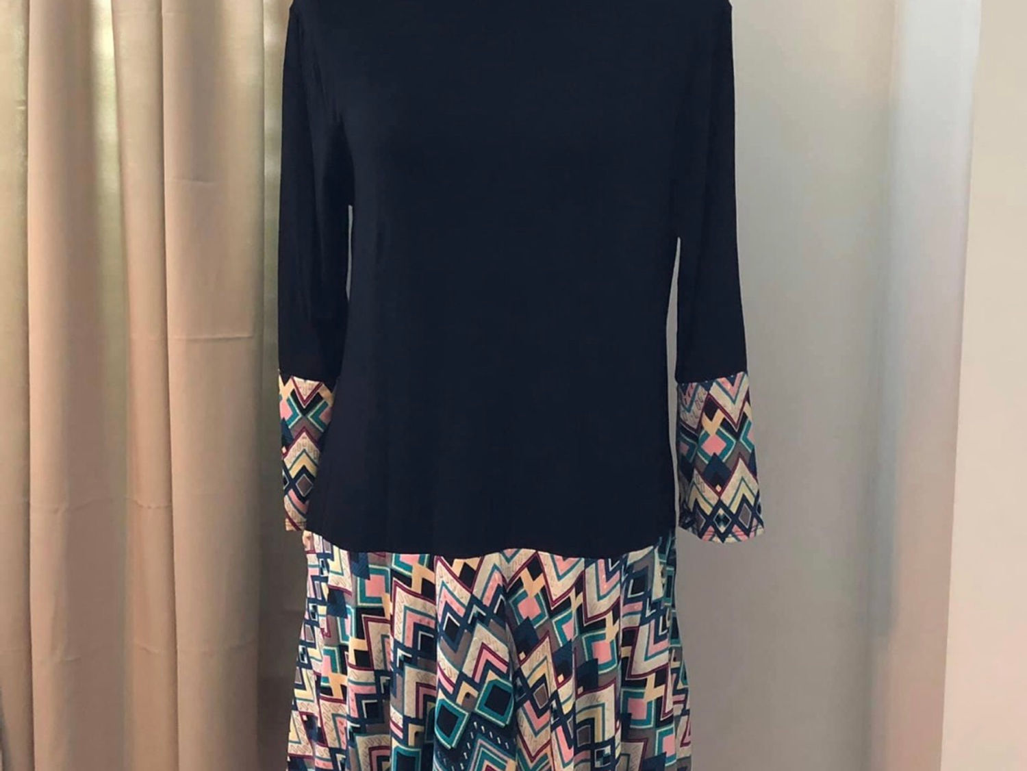 Black Zig Zag Tunic 