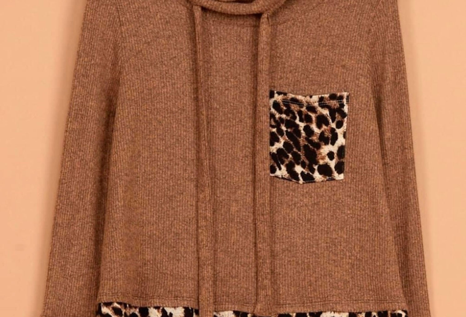 Mocha Leopard Picket Top