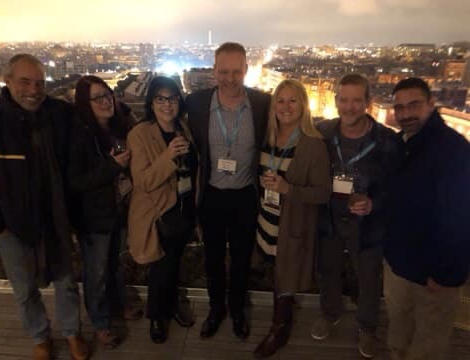 Lori with marine biologists and other conservationists at the Alliance for Marine Mammal Parks and Aquariums meeting