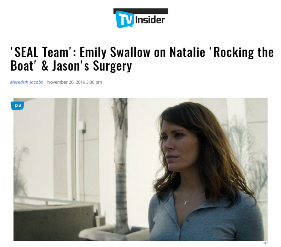 TV Insider | Emily Swallow, SEAL Team