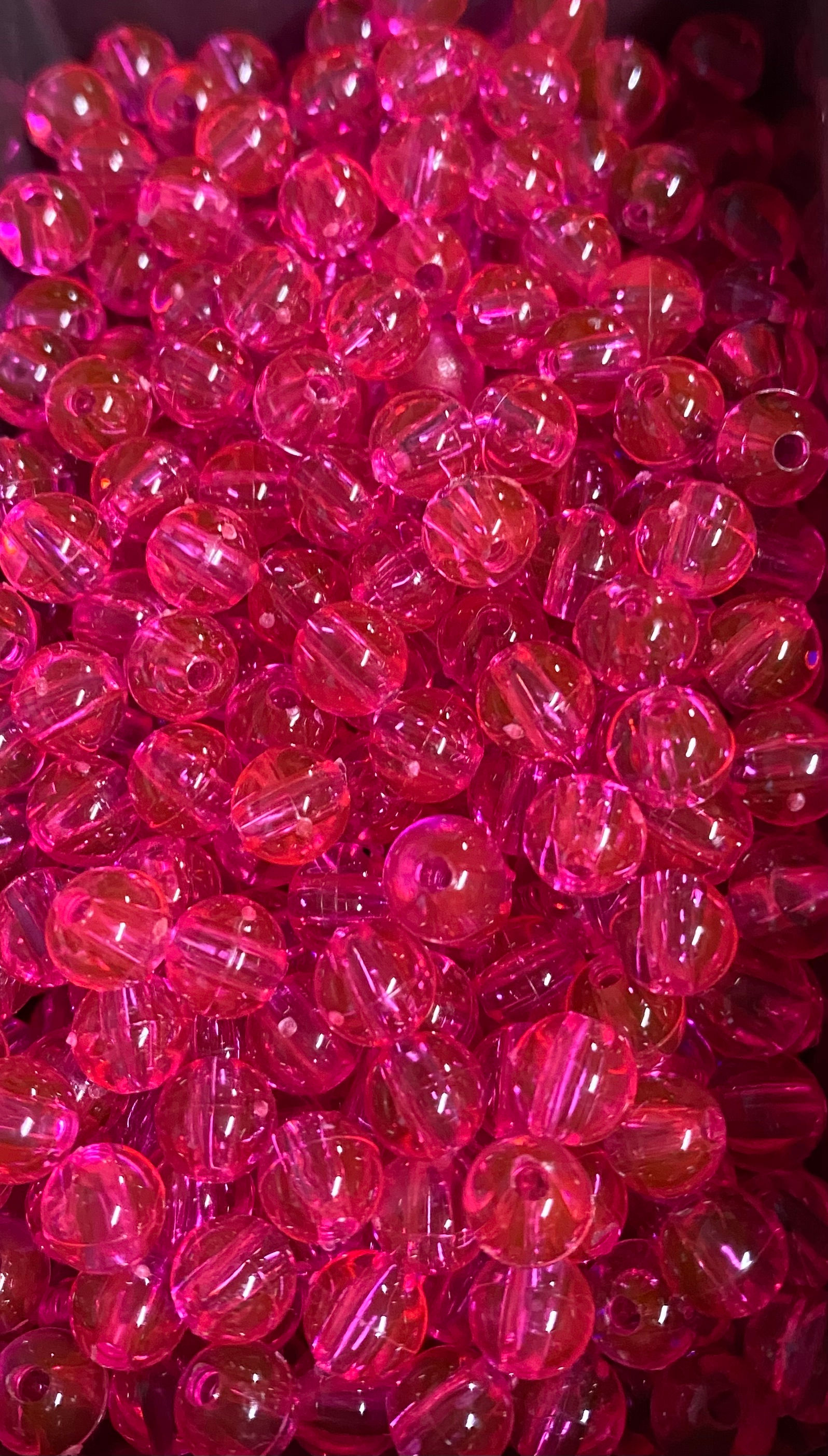 Hot pink Beads