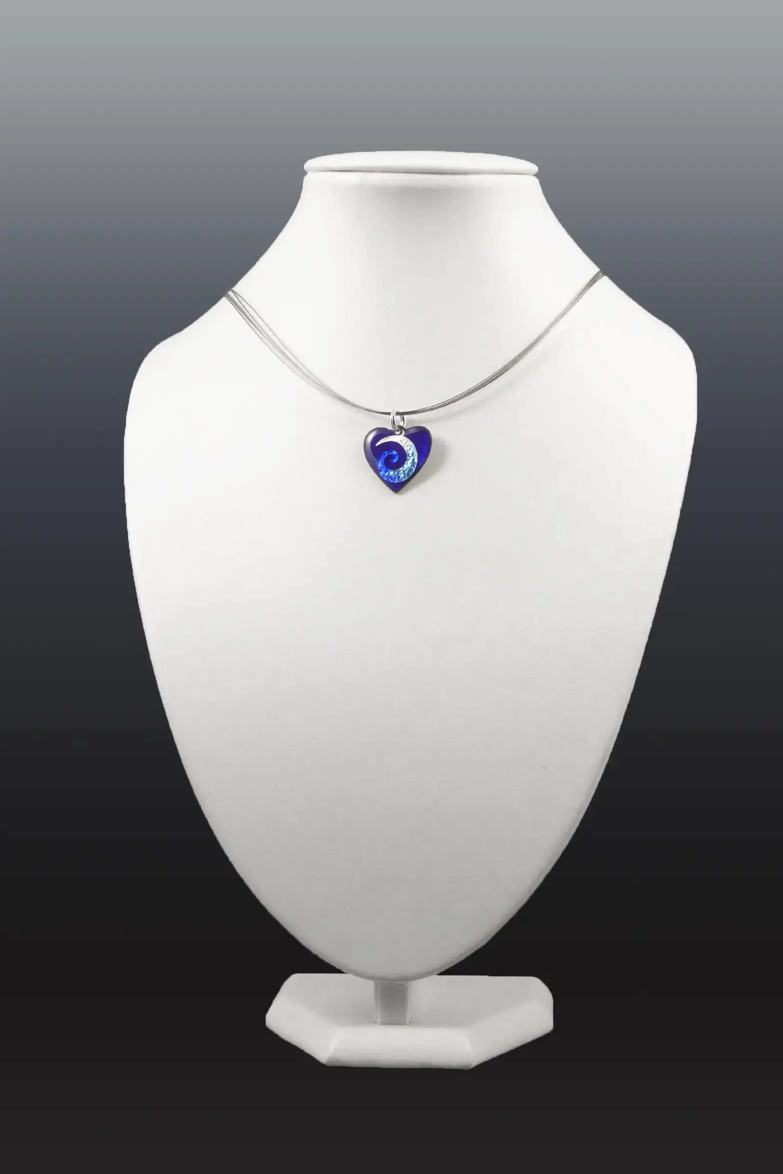 pendentif COEUR Mini bleu ARABESQUES