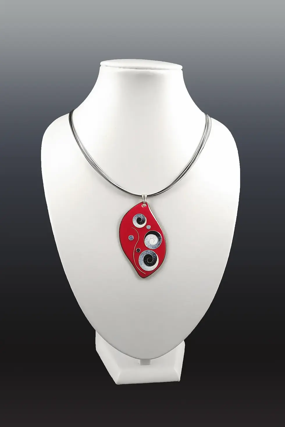 pendentif Flamme maxi rouge cosmos