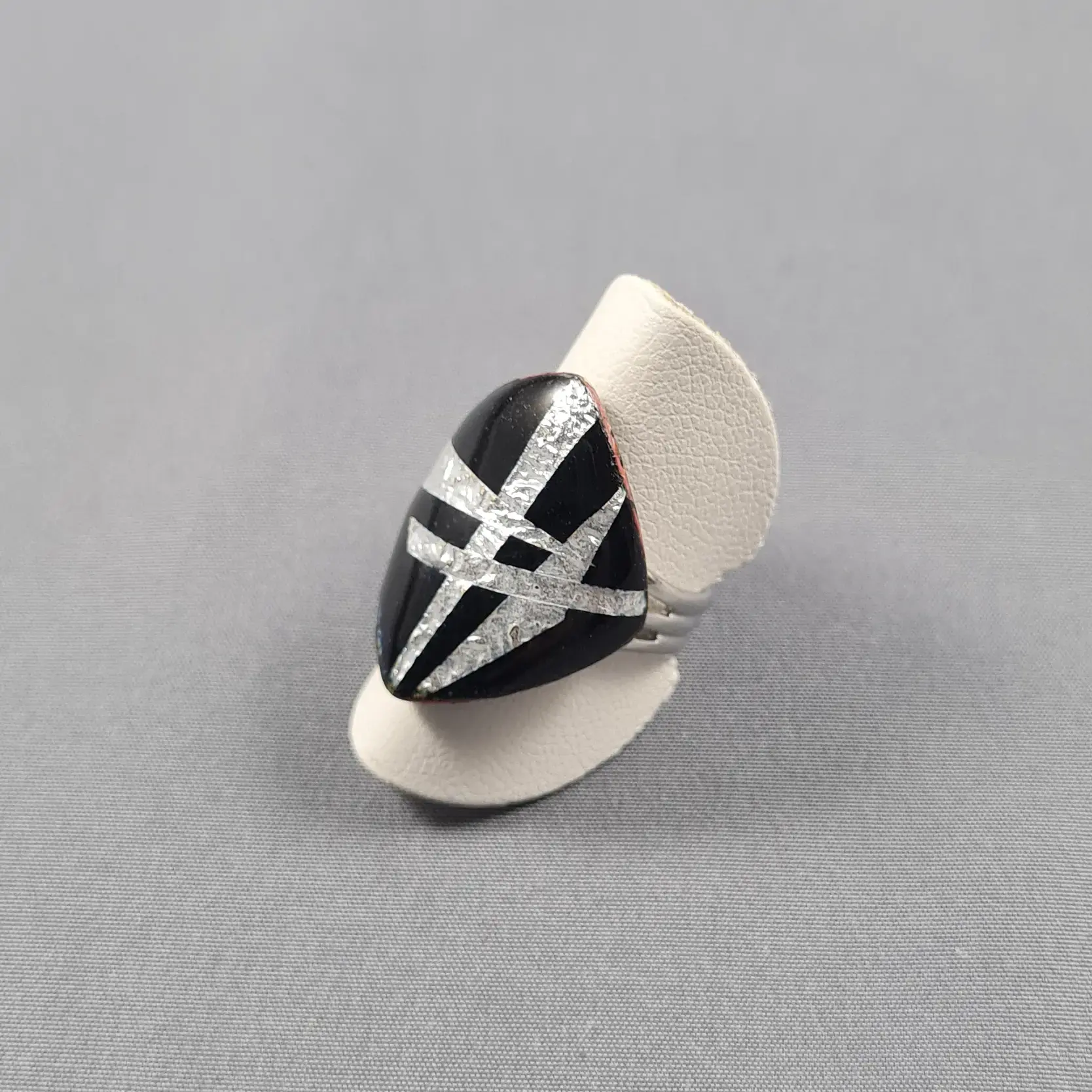 bague LOSA Mini noir ZIGZAG