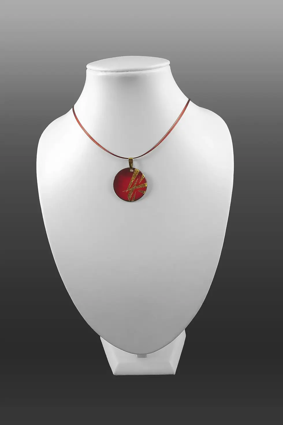 pendentif LUNA Mini rouge ZIZAG OR