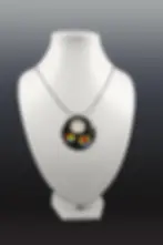 pendentif SATURNE Medium noir cosmos