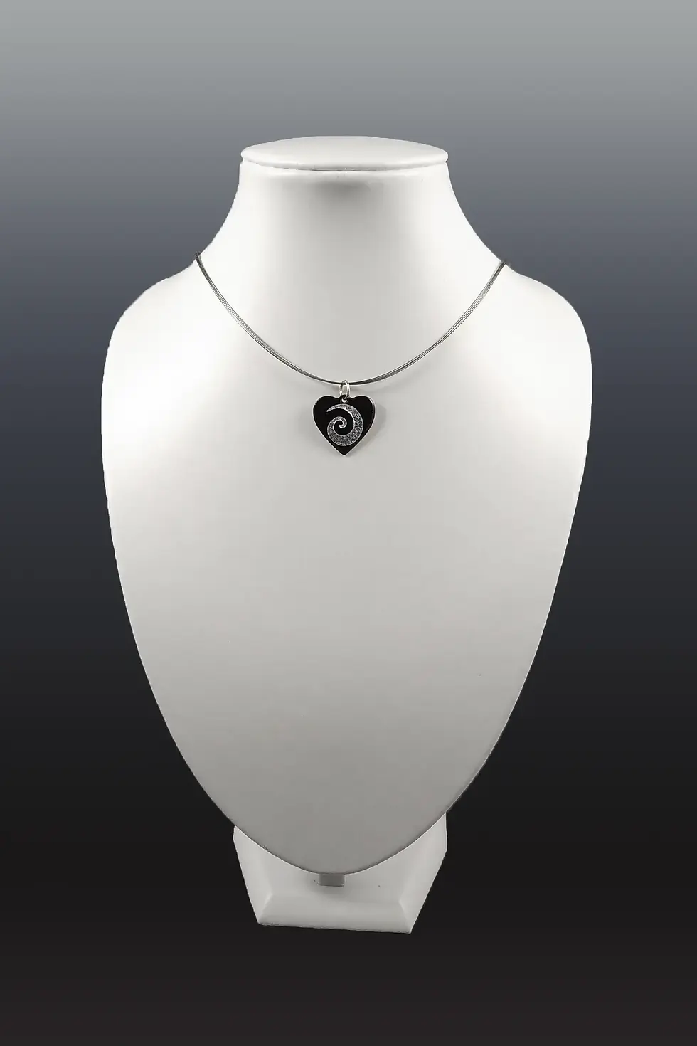 pendentif COEUR Mini noir ARABESQUES