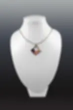 pendentif GEOMA mini framboise ZIZAG OR