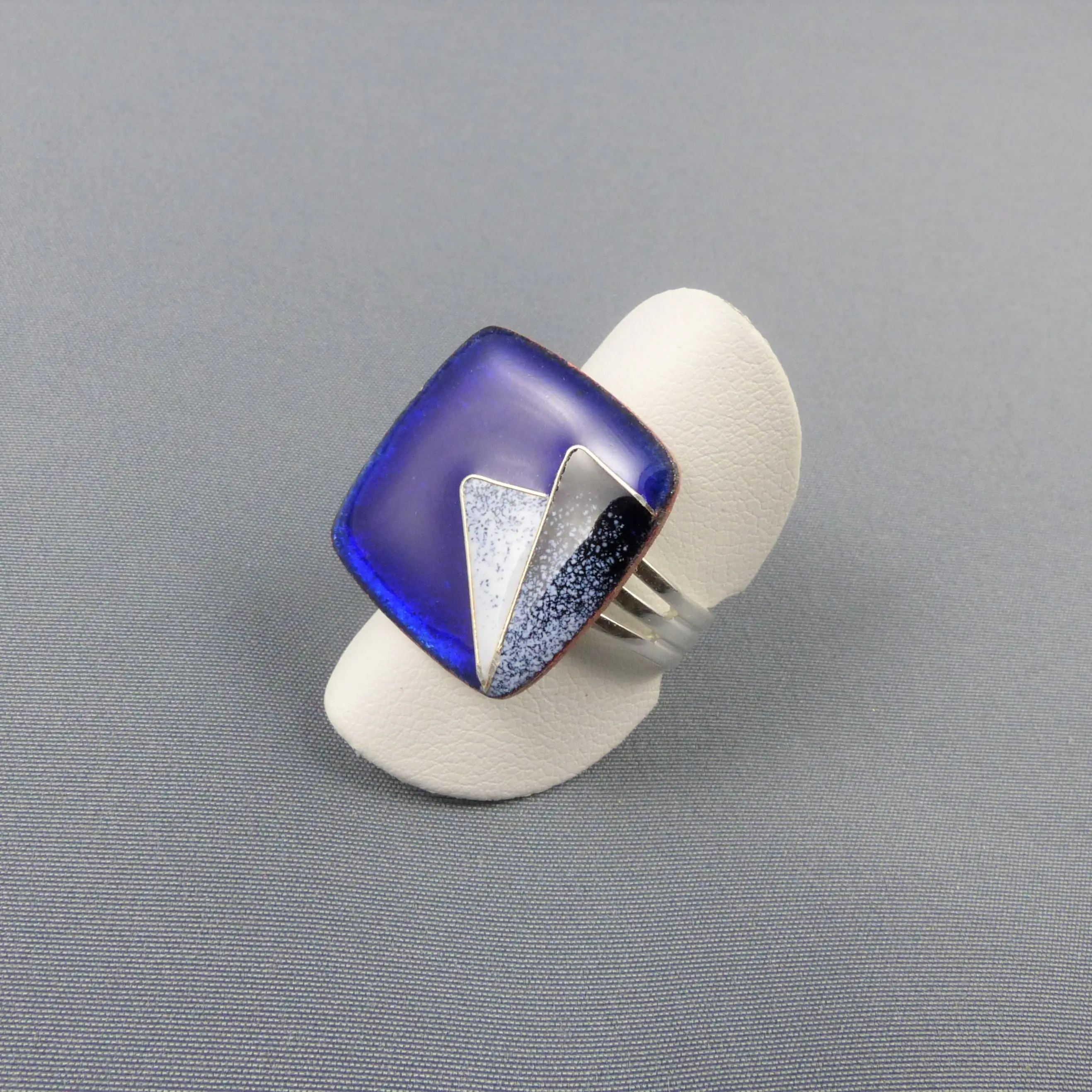 Bague ALPHA Mini bleu PLUMES