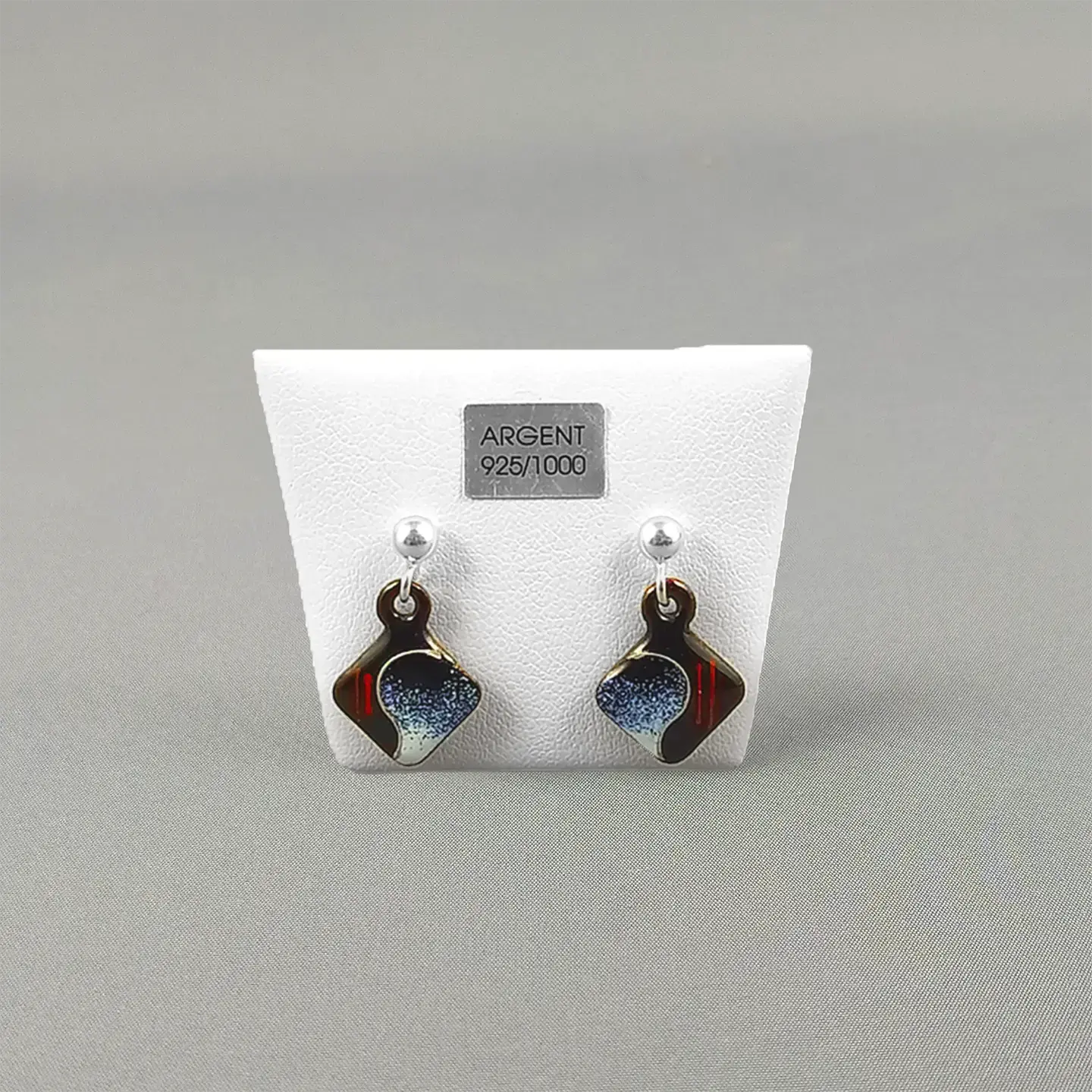 Boucles d’oreilles MINI LOSA noir « VAGUES»