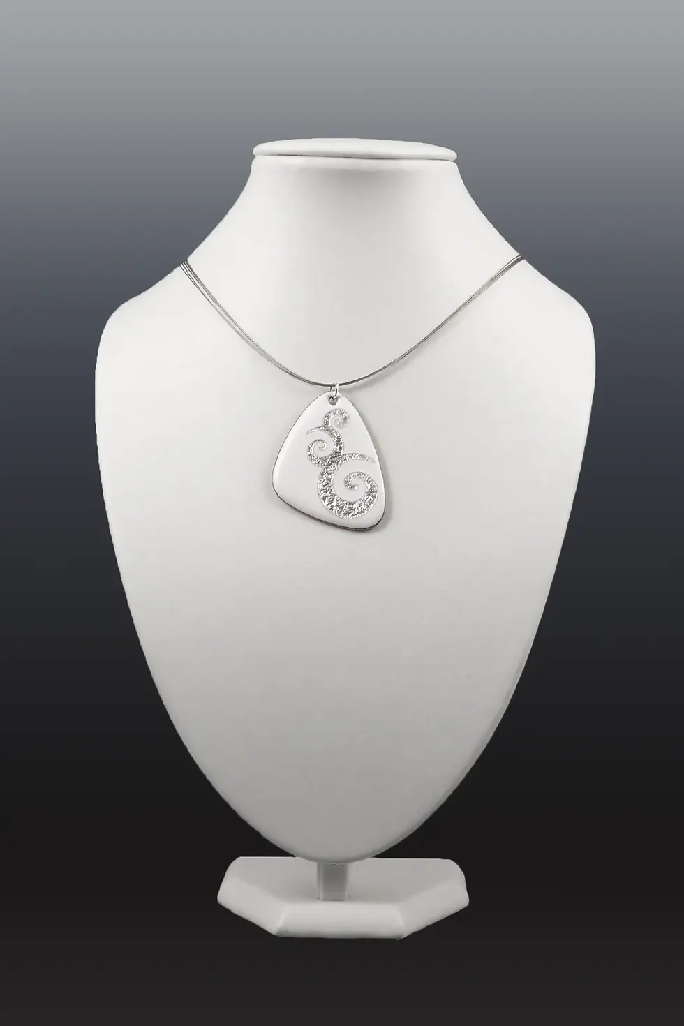 pendentif ASSYMA Maxi blanc ARABESQUES