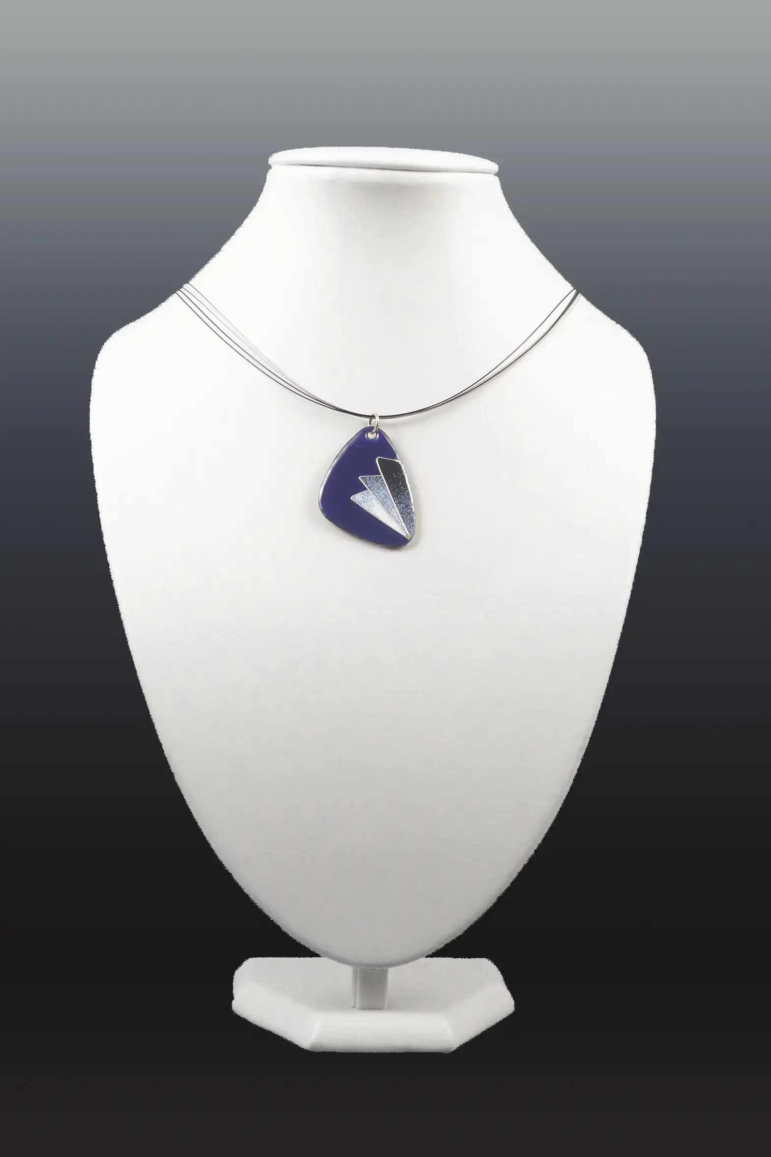 pendentif ASSYMA Mini bleu PLUMES