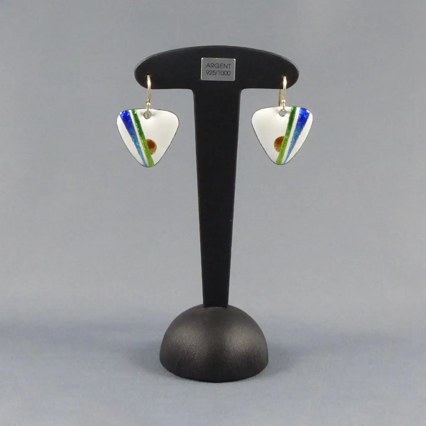 Boucles d’oreilles MINI INTRIA blanc « ROSEAUX»