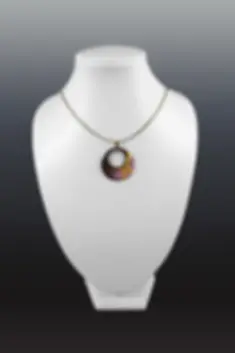 pendentif SATURNE Mini Framboise ZIGZAG OR