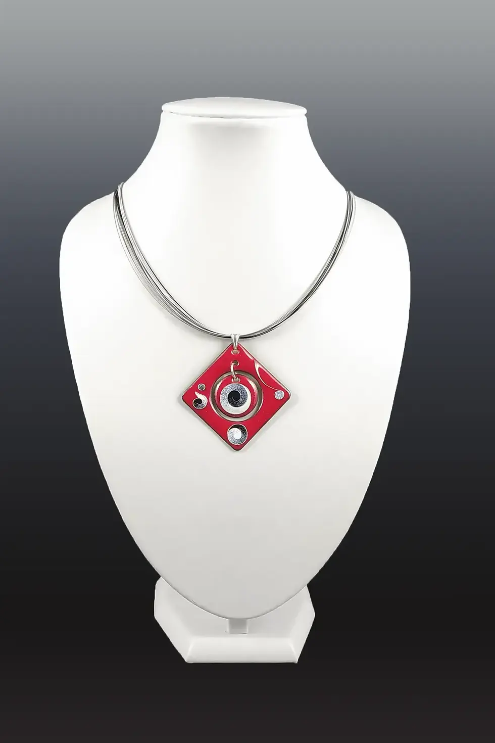 pendentif ASTRE Maxi rouge cosmos