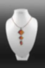 pendentif ONDEE orange ZIZAG OR