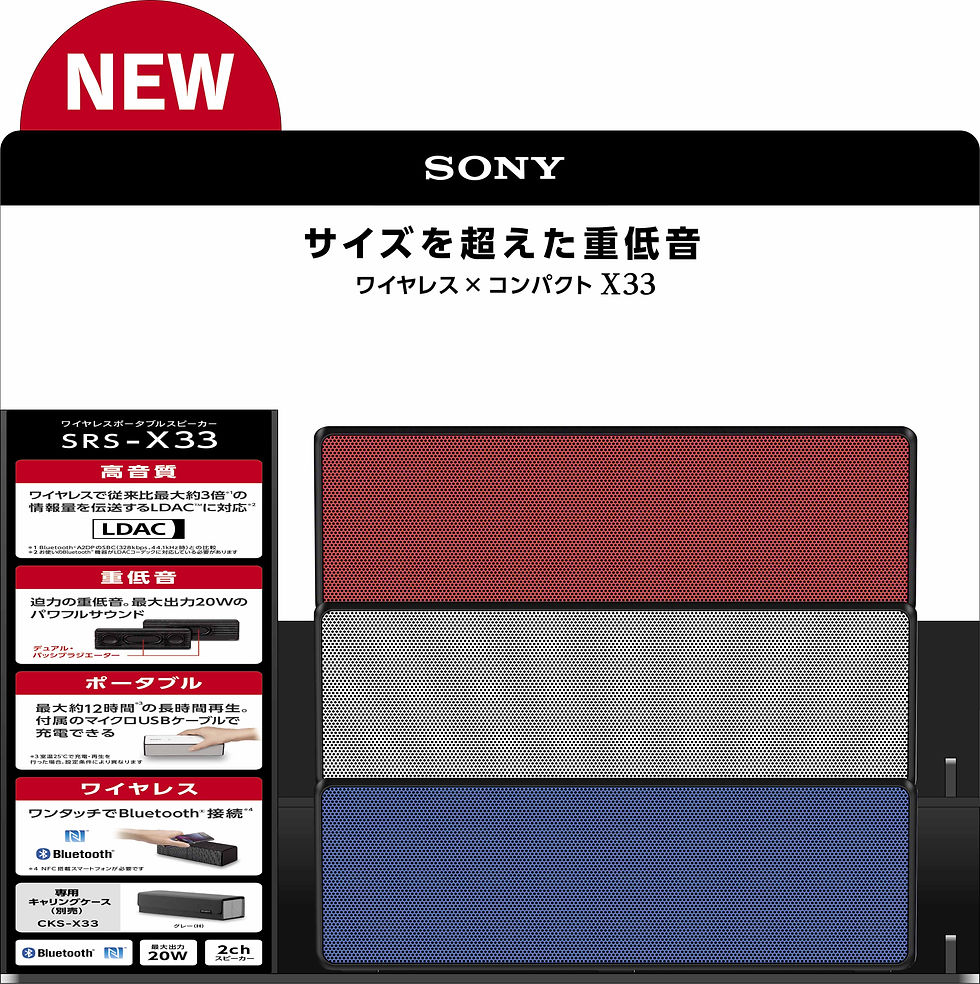 0513_SRS-X33全色展示台(3色モック同梱)