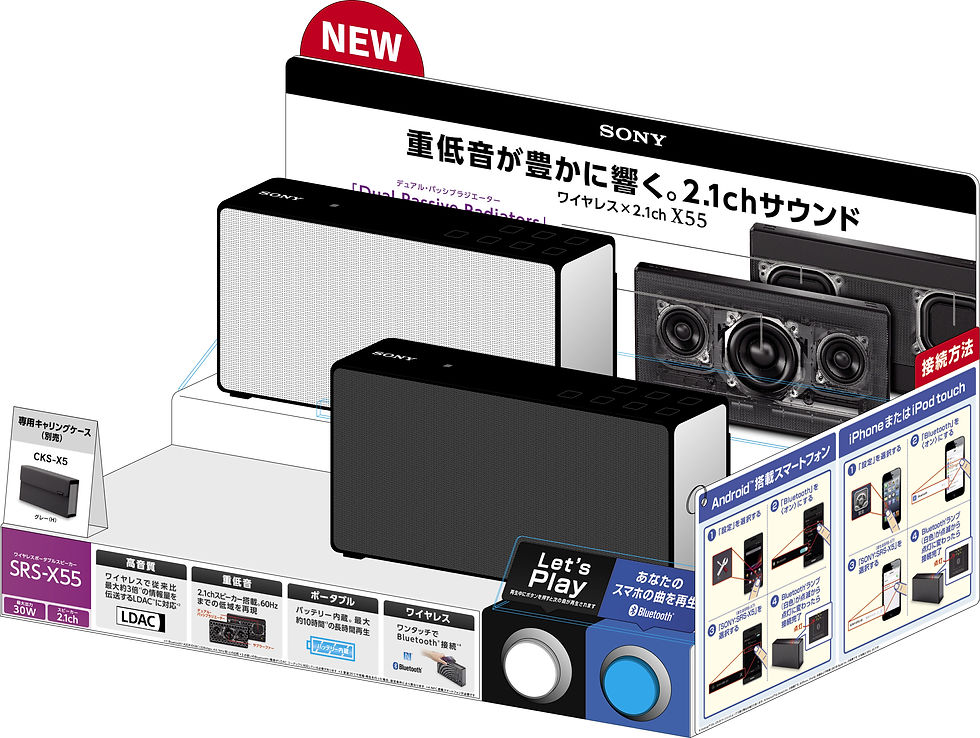 0517_SRS-X55試聴全色展示台リニューアルキット