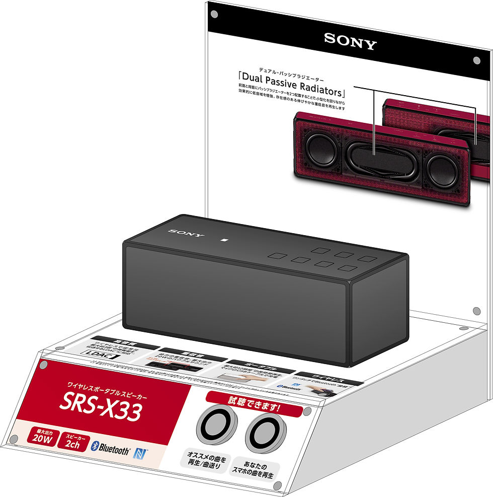 0522_SRSX33試聴単品展示台リニューアルキット