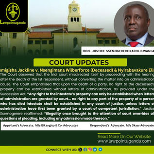 Once a party to a matrimonial dispute dies, the cause of action based on marriage or matrimonial property becomes untenable. Claims must thereafter be pursued through succession proceedings, not civil