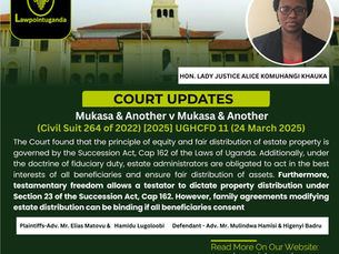 HIGH COURT AFFIRMS THAT TESTAMENTARY FREEDOM ALLOWS A TESTATOR TO DICTATE PROPERTY DISTRIBUTION. HOWEVER, FAMILY AGREEMENTS MODIFYING ESTATE DISTRIBUTION CAN BE BINDING IF ALL BENEFICIARIES CONSENT.