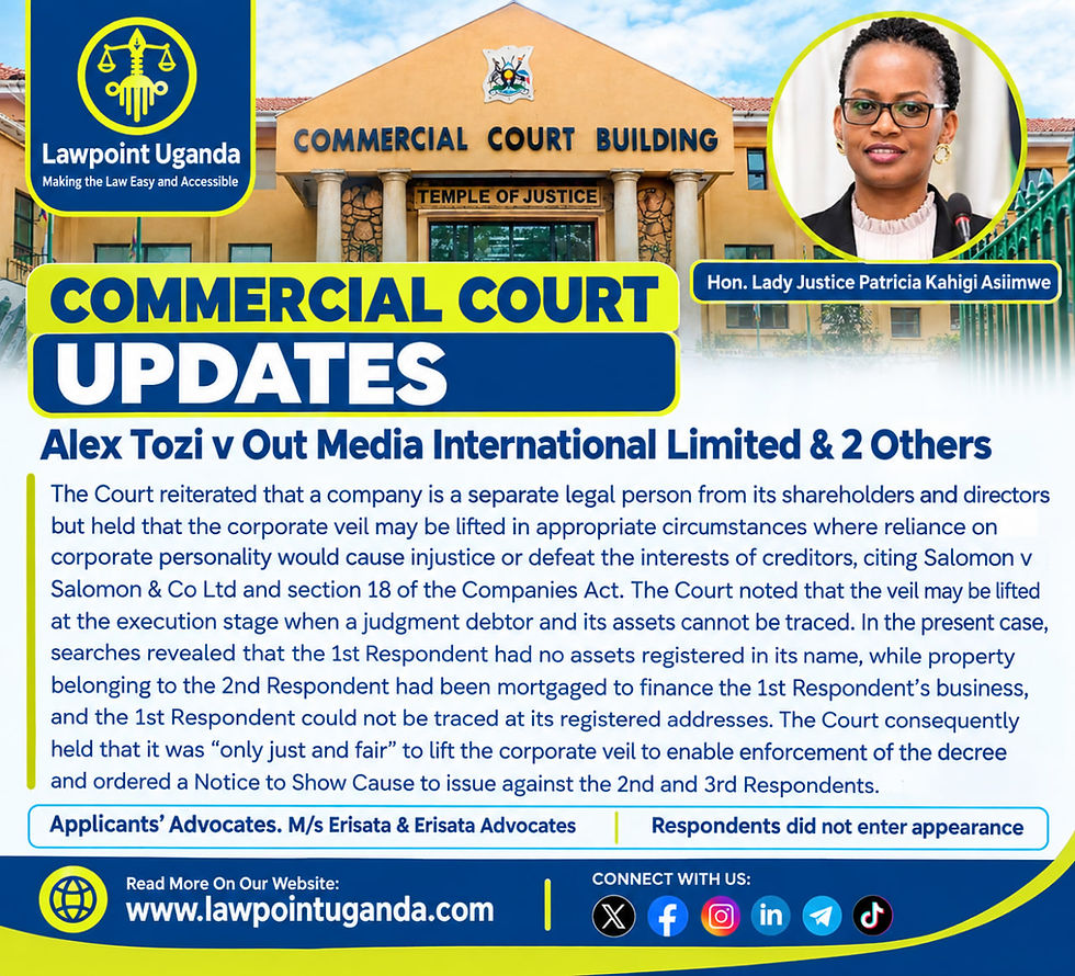 High Court Lifts Corporate Veil Against Out Media International Limited, Holds That an Untraceable Judgment Debtor Company With No Assets May Not Shield Its Directors From Execution