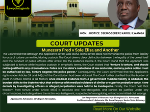 High Court Holds That a Lawful Arrest Does Not Immunize Police from Liability for Acts of Torture Committed During Custody; Freedom from Torture under Article 44(c) Is Absolute and Non-Derogable