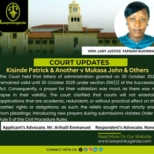Under Section 256(2) of the Succession Act, Letters of Administration remain valid for two years from the date of grant. There is no need for validation within this period unless they've expired