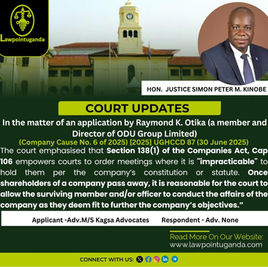 High Court affirms that where shareholders pass away, courts may lawfully empower surviving members to convene meetings and carry out corporate actions to preserve the business.