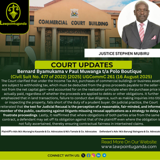 High Court clarifies on set-off in contractual claims, circumstantial evidence & constructive knowledge, judicial recusal motions, land transactions defects, & withholding tax on commercial properties