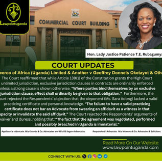 “Where parties bind themselves by an exclusive jurisdiction clause, effect shall ordinarily be given to that obligation.”Clarifies the High Court-Commercial Division.