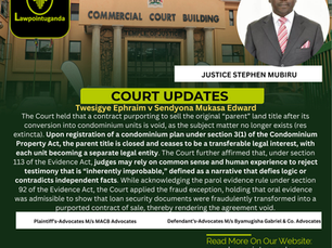 High Court Finds Fraudulent Misrepresentation Where Loan-Security Documents Were Passed Off as a Sale: Contracts Based on Fraud Are Void and Condominium Parent Titles Cannot Be Sold