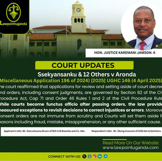 FAILURE TO SUMMON OR INVOLVE PARTIES IN THE CRAFTING OF A CONSENT AGREEMENT MAY NOT BE ILLEGAL, BUT IT IS IRREGULAR —AND CAN RESULT IN THE ORDER BEING SET ASIDE TO PREVENT MISCARRIAGE OF JUSTICE.