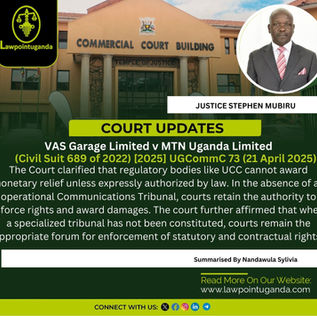 High Court Condemns MTN’s Unilateral Actions for Breaching Contractual Obligations, Engaging in Unfair Competition, and Wrongfully Converting Proprietary Subscriber Data Belonging to VAS Garage Ltd.