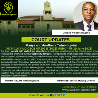 High Court Clarifies That Joint Administrators Must Act Jointly in Representing Estates