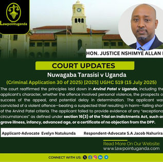 The High Court has reaffirmed that bail pending appeal is not automatic and must meet a higher threshold than bail pending trial