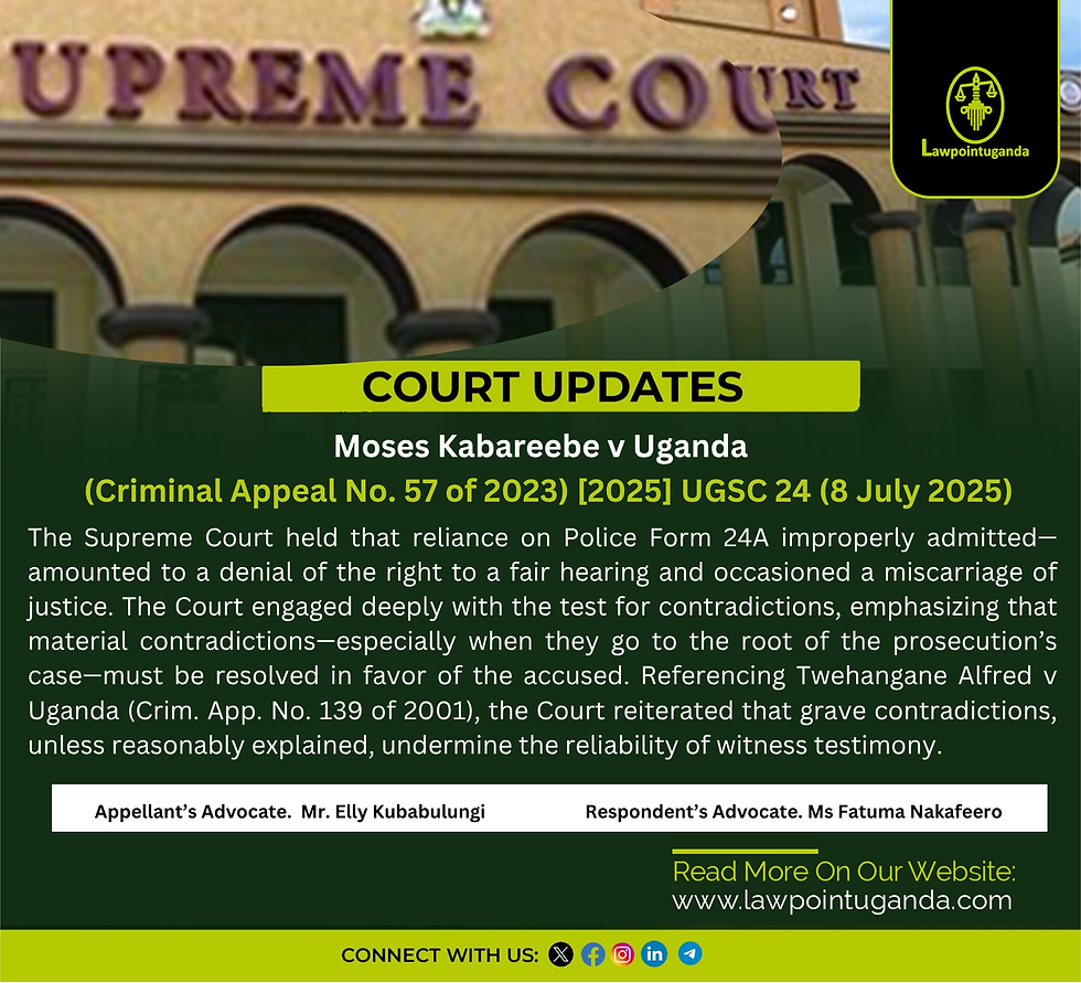 Supreme Court Quashes Rape Conviction and Affirms that Major Contradictions Affecting the Root of the Prosecution’s Case Must Be Resolved in Favour of the Accused.