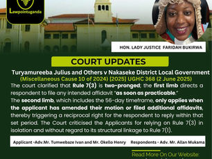 The High Court has clarified that there is no specific statutory timeframe within which a respondent in a judicial review application must file an affidavit in reply