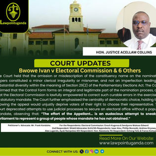 High Court Says Courts Are Not a Shortcut to Parliament and Will Not Be Used to Impose Candidates on the Electorate Without a Ballot-Based Mandate.