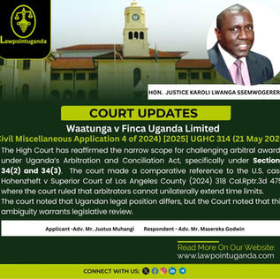High Court Clarifies Limits of Judicial Recourse Against Arbitral Awards Under Section 34 of the Arbitration and Conciliation Act