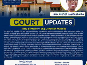 High Court Voids 2001 Family Land Sale & Cancels Purchaser's Title, Holds That Showing a Purchaser Around the Property Does Not Constitute Spousal Consent & Registration Cannot Cure a Void Transaction
