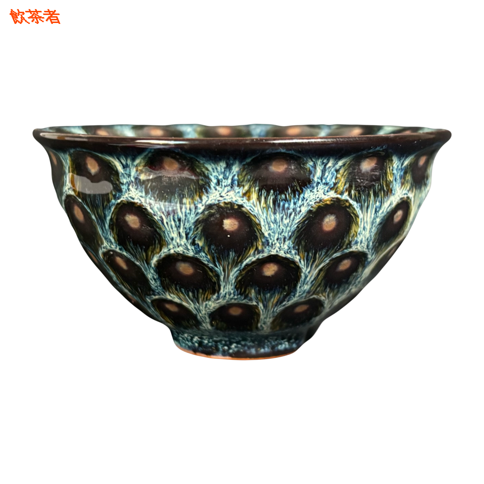 Tea Bowl 110 ml “Royal Peacock” (ceramic)